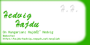 hedvig hajdu business card